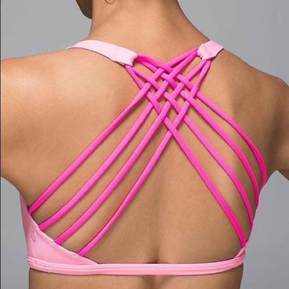 Lululemon Free to Be Wild Bra Pink - Size 2